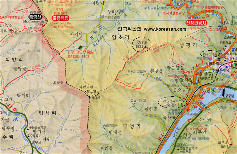 깃대봉 이미지