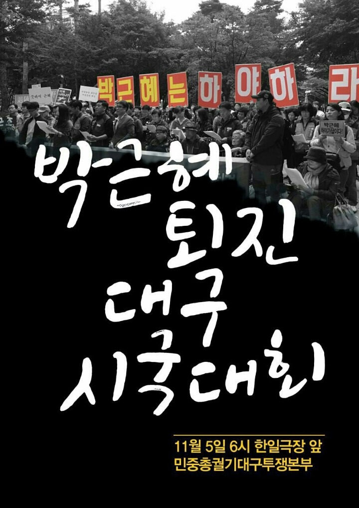 박근혜 하야촉구 행동에 함께 동참해주세요!! | 인스티즈