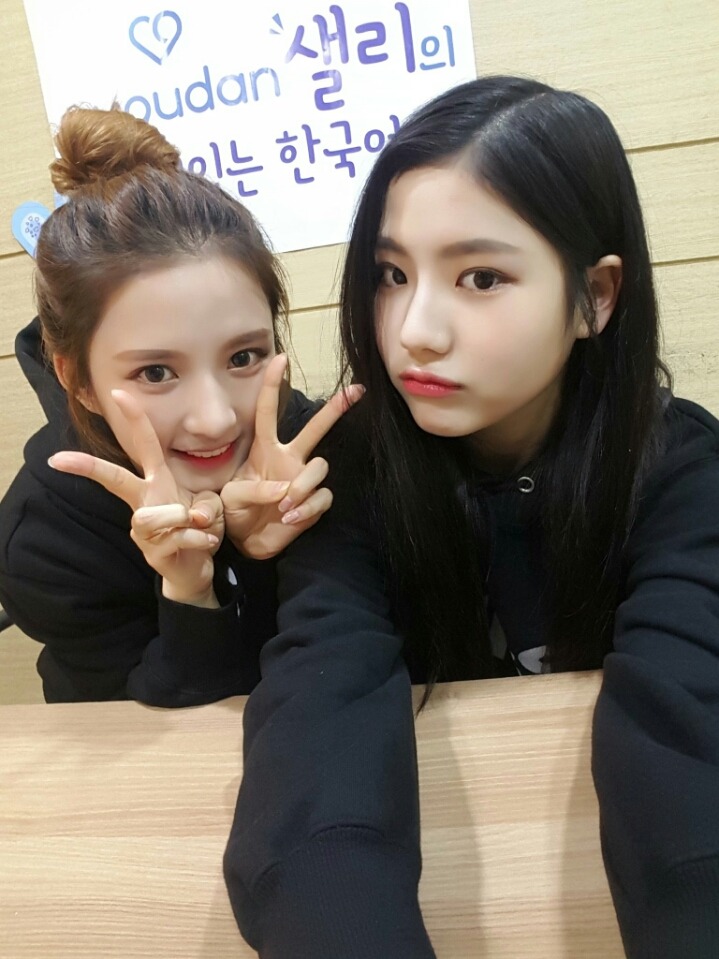 오늘자 구구단 샐리랑 막둥이 | 인스티즈