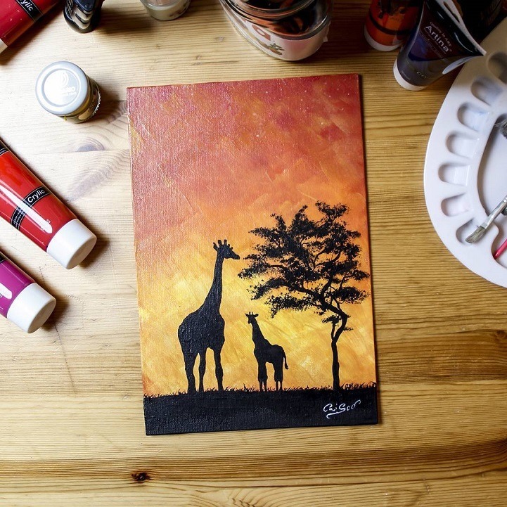 밤이 되면 밝아지는 풍경그림 | 인스티즈