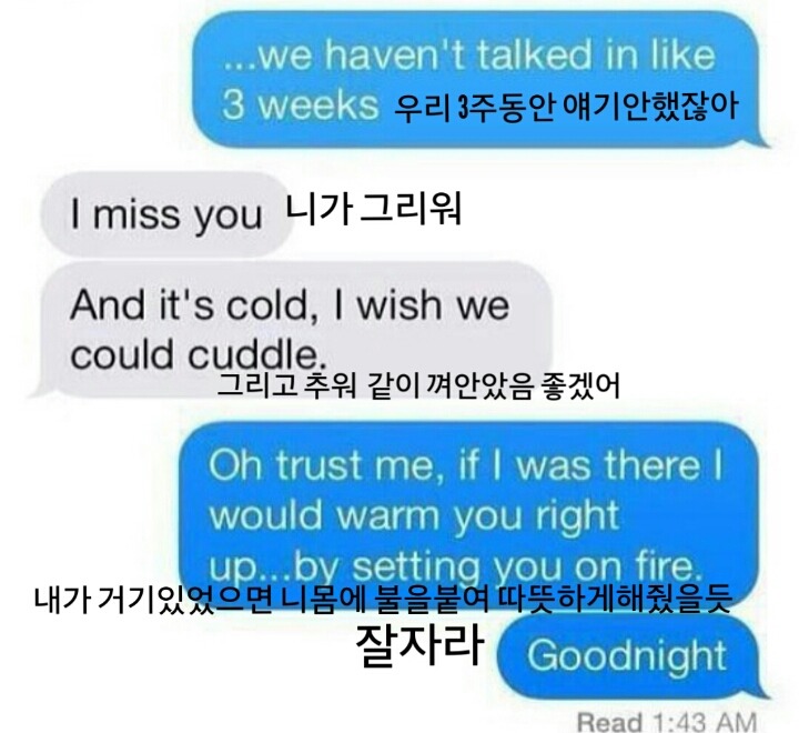 천조국의 전 연인에게 온 문자 (text from your ex) | 인스티즈