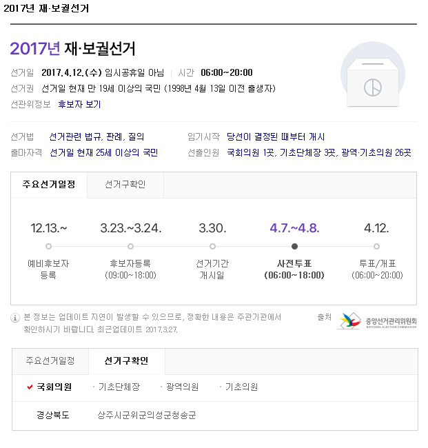 [4월12일보궐선거] 투표해주세요!!! (선거구 지역안내) | 인스티즈