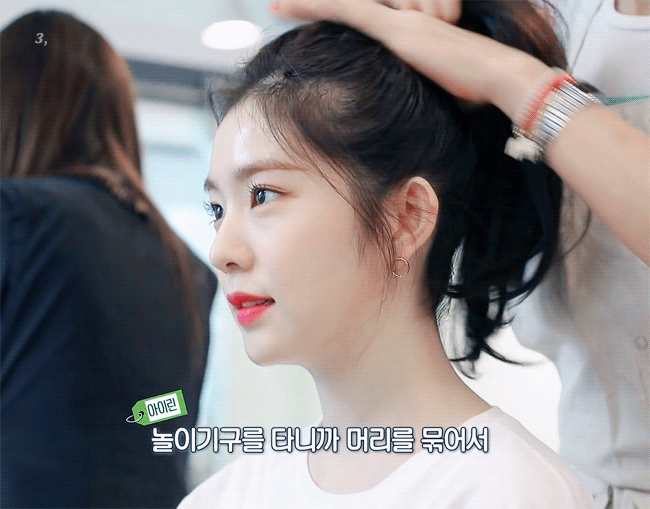 머리 묶은것도 예쁜 아이린.gif | 인스티즈