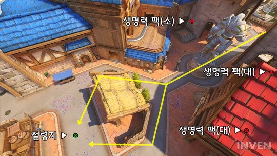 [오버워치] 맵 가이드, 블리자드 월드 전장 플레이 팁 안내 | 인스티즈
