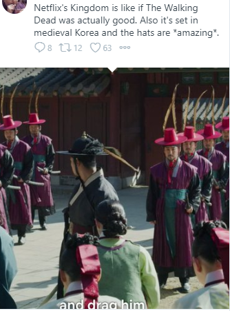 드라마 킹덤을 본 외국인들이 의외로 좋아하는것 | 인스티즈
